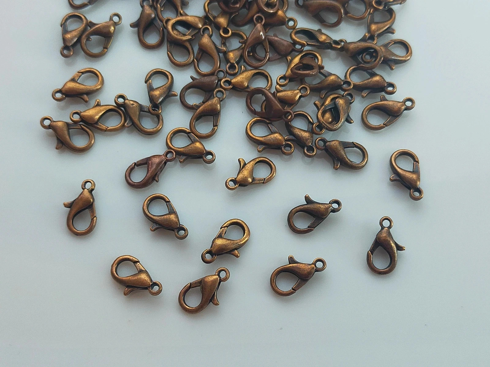 Karabijnhaken met sluiting x100 koperen metaal Lot nr. 4924 – photo 2